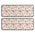 thumbnail image 1 of Kitchen Rugs Sets Of 2,Pioneer Flower Floral Print Pattern Anti Fatigue Kitchen Mat Rugs Non Slip Washable,Decorative Kitchen Floor Mats for Kitchen,Sink,Laundry,17"x47"+17"x47", 1 of 5