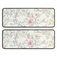 thumbnail image 1 of Kitchen Rugs Sets Of 2,Pioneer Flower Floral Print Pattern Anti Fatigue Kitchen Mat Rugs Non Slip Washable,Decorative Kitchen Floor Mats for Kitchen,Sink,Laundry,17"x47"+17"x47", 1 of 5