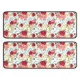 thumbnail image 1 of Kitchen Rugs Sets Of 2,Pioneer Flower Floral Print Pattern Anti Fatigue Kitchen Mat Rugs Non Slip Washable,Decorative Kitchen Floor Mats for Kitchen,Sink,Laundry,17"x47"+17"x47", 1 of 5