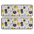 thumbnail image 1 of Kitchen Rugs Sets Of 2,Pioneer Flower Floral Print Pattern Anti Fatigue Kitchen Mat Rugs Non Slip Washable,Decorative Kitchen Floor Mats for Kitchen,Sink,Laundry,17X47 Inch, 1 of 5