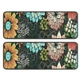 thumbnail image 1 of Kitchen Rugs Sets Of 2,Pioneer Flower Floral Print Pattern Anti Fatigue Kitchen Mat Rugs Non Slip Washable,Decorative Kitchen Floor Mats for Kitchen,Sink,Laundry,17"x47"+17"x47", 1 of 5
