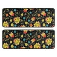 thumbnail image 1 of Kitchen Rugs Sets Of 2,Pioneer Flower Floral Print Pattern Anti Fatigue Kitchen Mat Rugs Non Slip Washable,Decorative Kitchen Floor Mats for Kitchen,Sink,Laundry,17"x47"+17"x47", 1 of 5