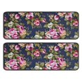 thumbnail image 1 of Kitchen Rugs Sets Of 2,Pioneer Flower Floral Print Pattern Anti Fatigue Kitchen Mat Rugs Non Slip Washable,Decorative Kitchen Floor Mats for Kitchen,Sink,Laundry,17"x47"+17"x47", 1 of 5