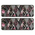 thumbnail image 1 of Kitchen Rugs Sets Of 2,Pioneer Flower Floral Print Pattern Anti Fatigue Kitchen Mat Rugs Non Slip Washable,Decorative Kitchen Floor Mats for Kitchen,Sink,Laundry,17"x47"+17"x47", 1 of 5
