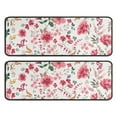 thumbnail image 1 of Kitchen Rugs Sets Of 2,Pioneer Flower Floral Print Pattern Anti Fatigue Kitchen Mat Rugs Non Slip Washable,Decorative Kitchen Floor Mats for Kitchen,Sink,Laundry,17"x47"+17"x47", 1 of 5
