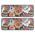 thumbnail image 1 of Kitchen Rugs Sets Of 2,Pioneer Flower Floral Print Pattern Anti Fatigue Kitchen Mat Rugs Non Slip Washable,Decorative Kitchen Floor Mats for Kitchen,Sink,Laundry,17"x47"+17"x47", 1 of 5