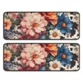 thumbnail image 1 of Kitchen Rugs Sets Of 2,Pioneer Flower Floral Print Pattern Anti Fatigue Kitchen Mat Rugs Non Slip Washable,Decorative Kitchen Floor Mats for Kitchen,Sink,Laundry,17"x47"+17"x47", 1 of 5