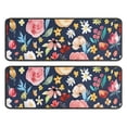 thumbnail image 1 of Kitchen Rugs Sets Of 2,Pioneer Flower Floral Print Pattern Anti Fatigue Kitchen Mat Rugs Non Slip Washable,Decorative Kitchen Floor Mats for Kitchen,Sink,Laundry,17"x47"+17"x47", 1 of 5