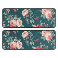 thumbnail image 1 of Kitchen Rugs Sets Of 2,Pioneer Flower Floral Print Pattern Anti Fatigue Kitchen Mat Rugs Non Slip Washable,Decorative Kitchen Floor Mats for Kitchen,Sink,Laundry,17"x47"+17"x47", 1 of 5