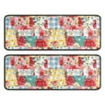 thumbnail image 1 of Kitchen Rugs Sets Of 2,Pioneer Flower Floral Print Pattern Anti Fatigue Kitchen Mat Rugs Non Slip Washable,Decorative Kitchen Floor Mats for Kitchen,Sink,Laundry,17"x47"+17"x47", 1 of 5