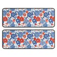 thumbnail image 1 of Kitchen Rugs Sets Of 2,Pioneer Flower Floral Print Pattern Anti Fatigue Kitchen Mat Rugs Non Slip Washable,Decorative Kitchen Floor Mats for Kitchen,Sink,Laundry,17"x47"+17"x47", 1 of 5