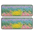 thumbnail image 1 of Kitchen Rugs Sets Of 2,Pioneer Flower Floral Print Pattern Anti Fatigue Kitchen Mat Rugs Non Slip Washable,Decorative Kitchen Floor Mats for Kitchen,Sink,Laundry,17"x47"+17"x47", 1 of 5