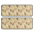thumbnail image 1 of Kitchen Rugs Sets Of 2,Pioneer Flower Floral Print Pattern Anti Fatigue Kitchen Mat Rugs Non Slip Washable,Decorative Kitchen Floor Mats for Kitchen,Sink,Laundry,17"x47"+17"x47", 1 of 5