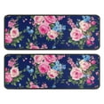 thumbnail image 1 of Kitchen Rugs Sets Of 2,Pioneer Flower Floral Print Pattern Anti Fatigue Kitchen Mat Rugs Non Slip Washable,Decorative Kitchen Floor Mats for Kitchen,Sink,Laundry,17"x47"+17"x47", 1 of 5