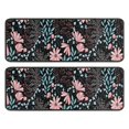thumbnail image 1 of Kitchen Rugs Sets Of 2,Pioneer Flower Floral Print Pattern Anti Fatigue Kitchen Mat Rugs Non Slip Washable,Decorative Kitchen Floor Mats for Kitchen,Sink,Laundry,17"x47"+17"x47", 1 of 5