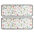 thumbnail image 1 of Kitchen Rugs Sets Of 2,Pioneer Flower Floral Print Pattern Anti Fatigue Kitchen Mat Rugs Non Slip Washable,Decorative Kitchen Floor Mats for Kitchen,Sink,Laundry,17"x47"+17"x47", 1 of 5