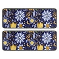 thumbnail image 1 of Kitchen Rugs Sets Of 2,Pioneer Flower Floral Print Pattern Anti Fatigue Kitchen Mat Rugs Non Slip Washable,Decorative Kitchen Floor Mats for Kitchen,Sink,Laundry,17"x47"+17"x47", 1 of 5