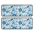 thumbnail image 1 of Kitchen Rugs Sets Of 2,Pioneer Flower Floral Print Pattern Anti Fatigue Kitchen Mat Rugs Non Slip Washable,Decorative Kitchen Floor Mats for Kitchen,Sink,Laundry,17"x47"+17"x47", 1 of 5