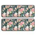thumbnail image 1 of Kitchen Rugs Sets Of 2,Pioneer Flower Floral Print Pattern Anti Fatigue Kitchen Mat Rugs Non Slip Washable,Decorative Kitchen Floor Mats for Kitchen,Sink,Laundry,17"x47"+17"x47", 1 of 5
