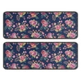thumbnail image 1 of Kitchen Rugs Sets Of 2,Pioneer Flower Floral Print Pattern Anti Fatigue Kitchen Mat Rugs Non Slip Washable,Decorative Kitchen Floor Mats for Kitchen,Sink,Laundry,17"x47"+17"x47", 1 of 5