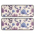 thumbnail image 1 of Kitchen Rugs Sets Of 2,Pioneer Flower Floral Print Pattern Anti Fatigue Kitchen Mat Rugs Non Slip Washable,Decorative Kitchen Floor Mats for Kitchen,Sink,Laundry,17"x47"+17"x47", 1 of 5