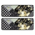 thumbnail image 1 of Kitchen Rugs Sets Of 2,Pioneer Flower Floral Print Pattern Anti Fatigue Kitchen Mat Rugs Non Slip Washable,Decorative Kitchen Floor Mats for Kitchen,Sink,Laundry,17"x47"+17"x47", 1 of 5