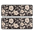 thumbnail image 1 of Kitchen Rugs Sets Of 2,Pioneer Flower Floral Print Pattern Anti Fatigue Kitchen Mat Rugs Non Slip Washable,Decorative Kitchen Floor Mats for Kitchen,Sink,Laundry,17"x47"+17"x47", 1 of 5