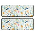 thumbnail image 1 of Kitchen Rugs Sets Of 2,Pioneer Flower Floral Print Pattern Anti Fatigue Kitchen Mat Rugs Non Slip Washable,Decorative Kitchen Floor Mats for Kitchen,Sink,Laundry,17"x47"+17"x47", 1 of 5