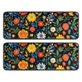 thumbnail image 1 of Kitchen Rugs Sets Of 2,Pioneer Flower Floral Print Pattern Anti Fatigue Kitchen Mat Rugs Non Slip Washable,Decorative Kitchen Floor Mats for Kitchen,Sink,Laundry,17"x47"+17"x47", 1 of 5