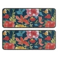thumbnail image 1 of Kitchen Rugs Sets Of 2,Pioneer Flower Floral Print Pattern Anti Fatigue Kitchen Mat Rugs Non Slip Washable,Decorative Kitchen Floor Mats for Kitchen,Sink,Laundry,17"x47"+17"x47", 1 of 5