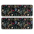 thumbnail image 1 of Kitchen Rugs Sets Of 2,Pioneer Flower Floral Print Pattern Anti Fatigue Kitchen Mat Rugs Non Slip Washable,Decorative Kitchen Floor Mats for Kitchen,Sink,Laundry,17"x47"+17"x47", 1 of 5