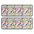 thumbnail image 1 of Kitchen Rugs Sets Of 2,Pioneer Flower Floral Print Pattern Anti Fatigue Kitchen Mat Rugs Non Slip Washable,Decorative Kitchen Floor Mats for Kitchen,Sink,Laundry,17"x47"+17"x47", 1 of 5