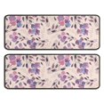 thumbnail image 1 of Kitchen Rugs Sets Of 2,Pioneer Flower Floral Print Pattern Anti Fatigue Kitchen Mat Rugs Non Slip Washable,Decorative Kitchen Floor Mats for Kitchen,Sink,Laundry,17"x47"+17"x47", 1 of 5