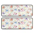 thumbnail image 1 of Kitchen Rugs Sets Of 2,Pioneer Flower Floral Print Pattern Anti Fatigue Kitchen Mat Rugs Non Slip Washable,Decorative Kitchen Floor Mats for Kitchen,Sink,Laundry,17"x47"+17"x47", 1 of 5