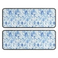 thumbnail image 1 of Kitchen Rugs Sets Of 2,Pioneer Flower Floral Print Pattern Anti Fatigue Kitchen Mat Rugs Non Slip Washable,Decorative Kitchen Floor Mats for Kitchen,Sink,Laundry,17"x47"+17"x47", 1 of 5
