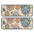 thumbnail image 1 of Kitchen Rugs Sets Of 2,Pioneer Flower Floral Print Pattern Anti Fatigue Kitchen Mat Rugs Non Slip Washable,Decorative Kitchen Floor Mats for Kitchen,Sink,Laundry,17"x47"+17"x47", 1 of 5