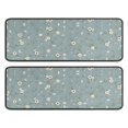 thumbnail image 1 of Kitchen Rugs Sets Of 2,Pioneer Flower Floral Print Pattern Anti Fatigue Kitchen Mat Rugs Non Slip Washable,Decorative Kitchen Floor Mats for Kitchen,Sink,Laundry,17"x47"+17"x47", 1 of 5