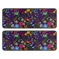 thumbnail image 1 of Kitchen Rugs Sets Of 2,Pioneer Flower Floral Print Pattern Anti Fatigue Kitchen Mat Rugs Non Slip Washable,Decorative Kitchen Floor Mats for Kitchen,Sink,Laundry,17"x47"+17"x47", 1 of 5