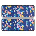 thumbnail image 1 of Kitchen Rugs Sets Of 2,Pioneer Flower Floral Print Pattern Anti Fatigue Kitchen Mat Rugs Non Slip Washable,Decorative Kitchen Floor Mats for Kitchen,Sink,Laundry,17"x47"+17"x47", 1 of 5