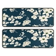 thumbnail image 1 of Kitchen Rugs Sets Of 2,Pioneer Flower Floral Print Pattern Anti Fatigue Kitchen Mat Rugs Non Slip Washable,Decorative Kitchen Floor Mats for Kitchen,Sink,Laundry,17"x47"+17"x47", 1 of 5