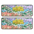thumbnail image 1 of Kitchen Rugs Sets Of 2,Pioneer Flower Floral Print Pattern Anti Fatigue Kitchen Mat Rugs Non Slip Washable,Decorative Kitchen Floor Mats for Kitchen,Sink,Laundry,17"x47"+17"x47", 1 of 5