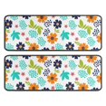 thumbnail image 1 of Kitchen Rugs Sets Of 2,Pioneer Flower Floral Print Pattern Anti Fatigue Kitchen Mat Rugs Non Slip Washable,Decorative Kitchen Floor Mats for Kitchen,Sink,Laundry,17X47 Inch, 1 of 5
