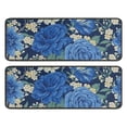 thumbnail image 1 of Kitchen Rugs Sets Of 2,Pioneer Flower Floral Print Pattern Anti Fatigue Kitchen Mat Rugs Non Slip Washable,Decorative Kitchen Floor Mats for Kitchen,Sink,Laundry,17"x47"+17"x47", 1 of 5
