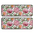 thumbnail image 1 of Kitchen Rugs Sets Of 2,Pioneer Flower Floral Print Pattern Anti Fatigue Kitchen Mat Rugs Non Slip Washable,Decorative Kitchen Floor Mats for Kitchen,Sink,Laundry,17"x47"+17"x47", 1 of 5