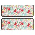 thumbnail image 1 of Kitchen Rugs Sets Of 2,Pioneer Flower Floral Print Pattern Anti Fatigue Kitchen Mat Rugs Non Slip Washable,Decorative Kitchen Floor Mats for Kitchen,Sink,Laundry,17"x47"+17"x47", 1 of 5