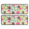 thumbnail image 1 of Kitchen Rugs Sets Of 2,Pioneer Flower Floral Print Pattern Anti Fatigue Kitchen Mat Rugs Non Slip Washable,Decorative Kitchen Floor Mats for Kitchen,Sink,Laundry,17"x47"+17"x47", 1 of 5