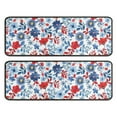 thumbnail image 1 of Kitchen Rugs Sets Of 2,Pioneer Flower Floral Print Pattern Anti Fatigue Kitchen Mat Rugs Non Slip Washable,Decorative Kitchen Floor Mats for Kitchen,Sink,Laundry,17"x47"+17"x47", 1 of 5