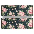 thumbnail image 1 of Kitchen Rugs Sets Of 2,Pioneer Flower Floral Print Pattern Anti Fatigue Kitchen Mat Rugs Non Slip Washable,Decorative Kitchen Floor Mats for Kitchen,Sink,Laundry,17"x47"+17"x47", 1 of 5