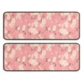thumbnail image 1 of Kitchen Rugs Sets Of 2,Pioneer Flower Floral Print Pattern Anti Fatigue Kitchen Mat Rugs Non Slip Washable,Decorative Kitchen Floor Mats for Kitchen,Sink,Laundry,17"x47"+17"x47", 1 of 5
