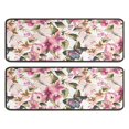thumbnail image 1 of Kitchen Rugs Sets Of 2,Pioneer Flower Floral Print Pattern Anti Fatigue Kitchen Mat Rugs Non Slip Washable,Decorative Kitchen Floor Mats for Kitchen,Sink,Laundry,17"x47"+17"x47", 1 of 5
